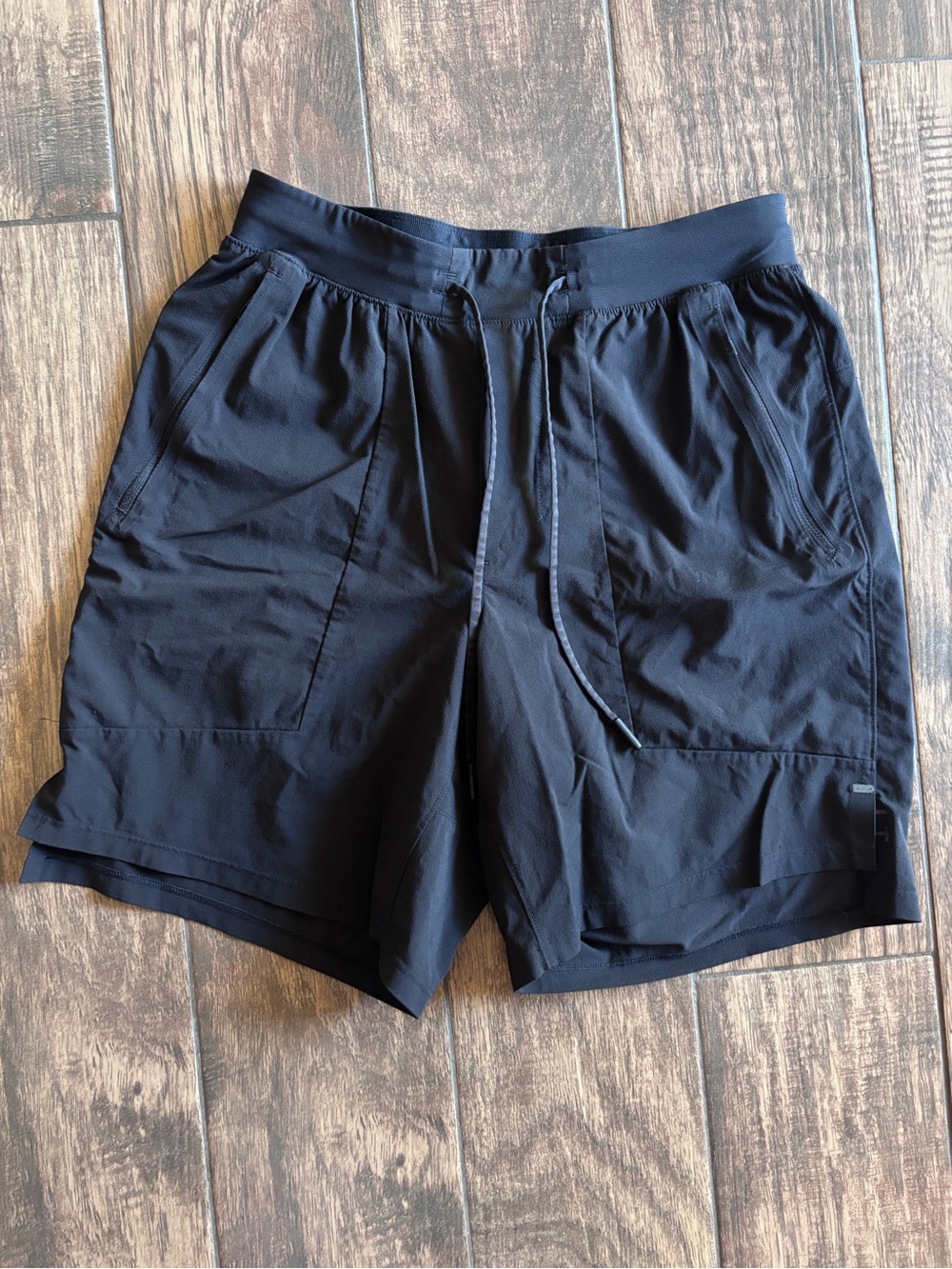 lululemon athletica Men's Black Performance Drawstring Shorts